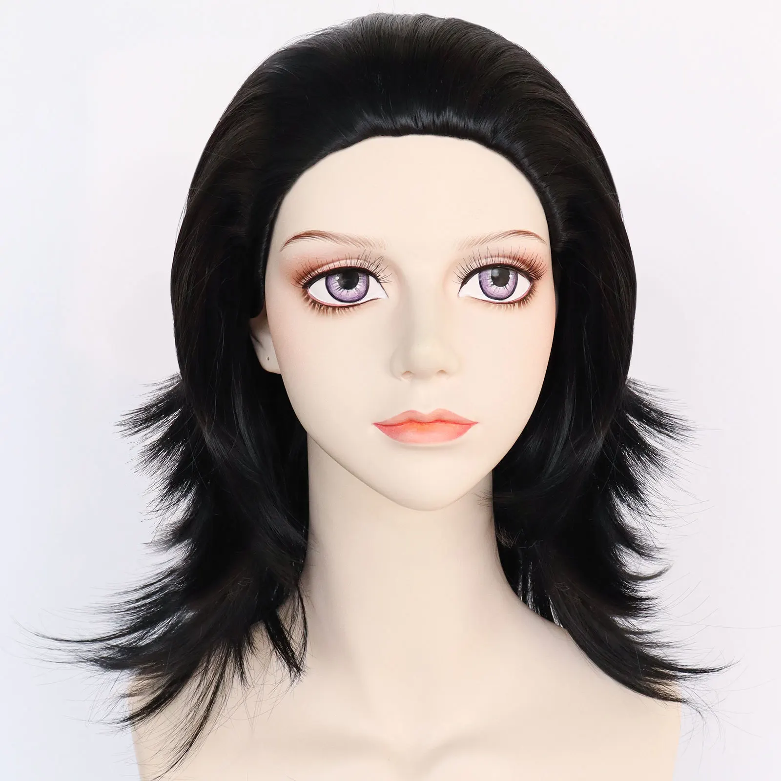 Парик для косплея Loki из черных синтетических волос Хэллоуина ролевых игр