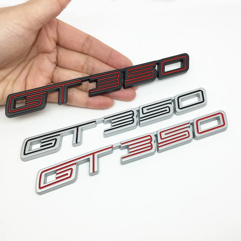 3D наклейки для автомобиля металлический логотип GT350 GT 350 автомобильный Стайлинг