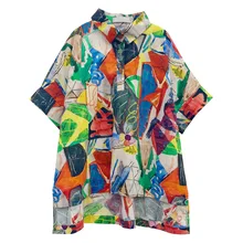 Girls tops Kids summer shirts for girls Cotton blouse Short sleeve shirts Kids Fashion colorful shir