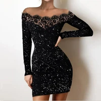 women summer lace dress colours blocks pu leather black mini dresses slim sexy party club dresses hot