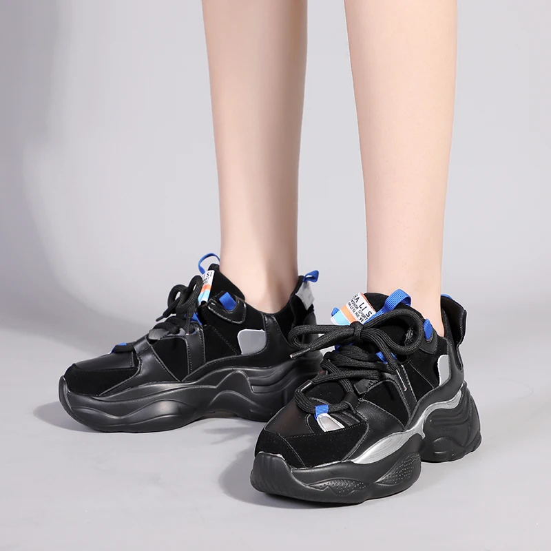 Женская обувь на платформе Сезон осень-зима зеленого цвета повседневная из плюша