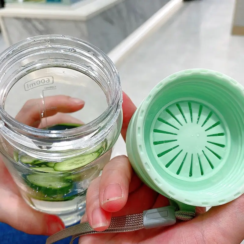 Пластик чашки и студенток любителей портативный большая емкость глазурь чашка