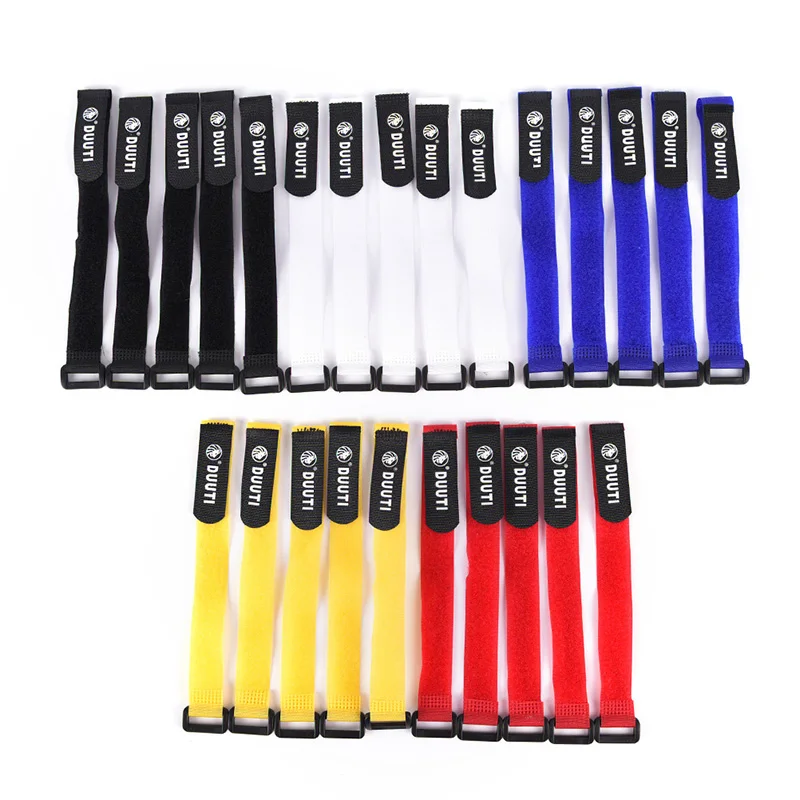 

25*2cm Mix Color Back To Back Nylon Strap Bike Bicycle Pump Holder Ties Fixed Flashlight Bandages 1pc