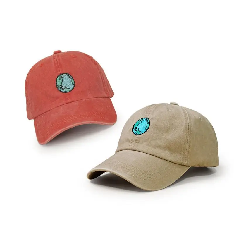 

LDSLYJR 2021 Cotton earth embroidery Casquette Baseball Cap Adjustable Snapback Hats for men and women 19