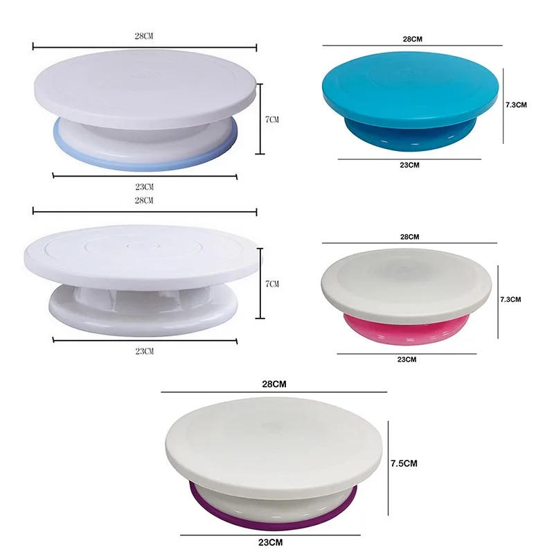 

10 Inch Cake stand Turntable Rotating Anti-skid Round Cake Stand Cake Decorating Tools Table Kitchen DIY Pan Baking Tools