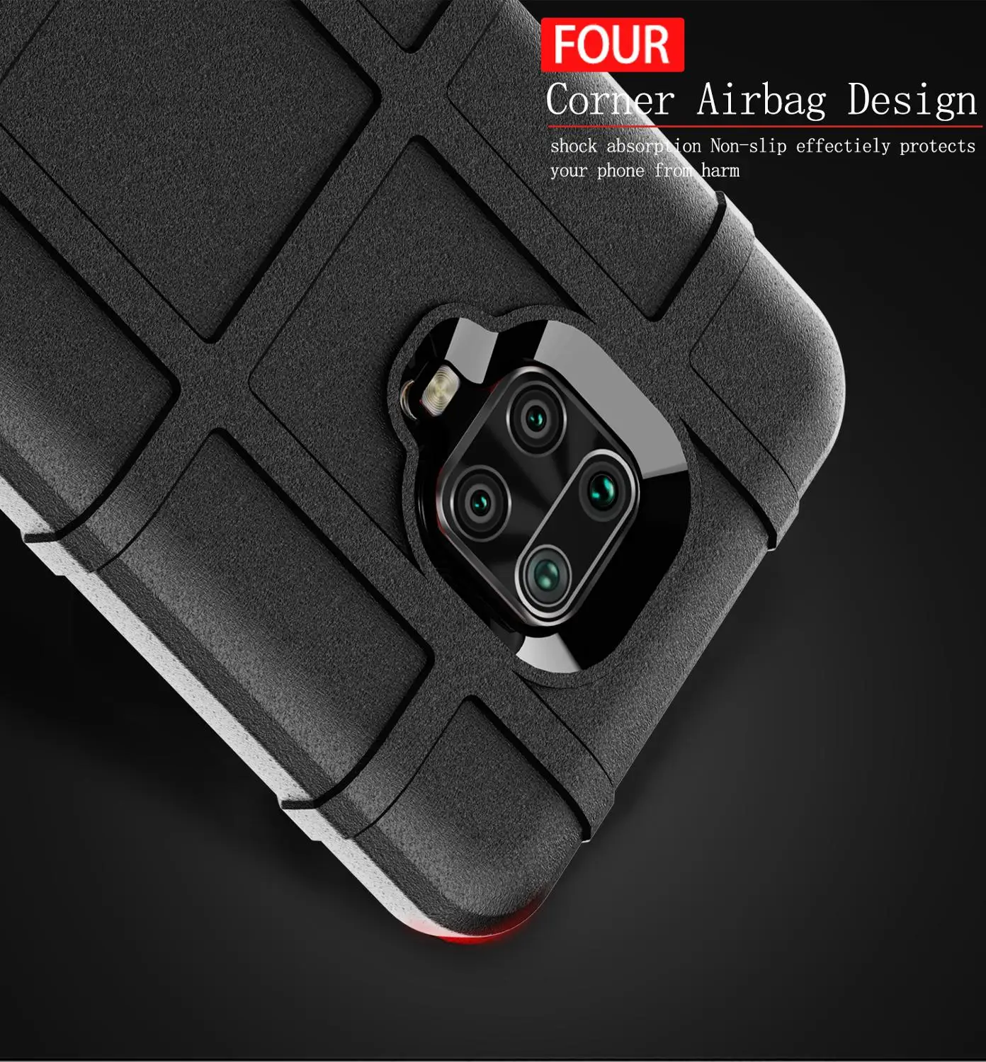 Shockproof Rugged Coque For Xiaomi Redmi Note 9S 9 Max 9A 9C 8T 8 7S 7 6 Pro 6A 8A 7A Go K30 K20 Pro Case Fundas Silicone Cover