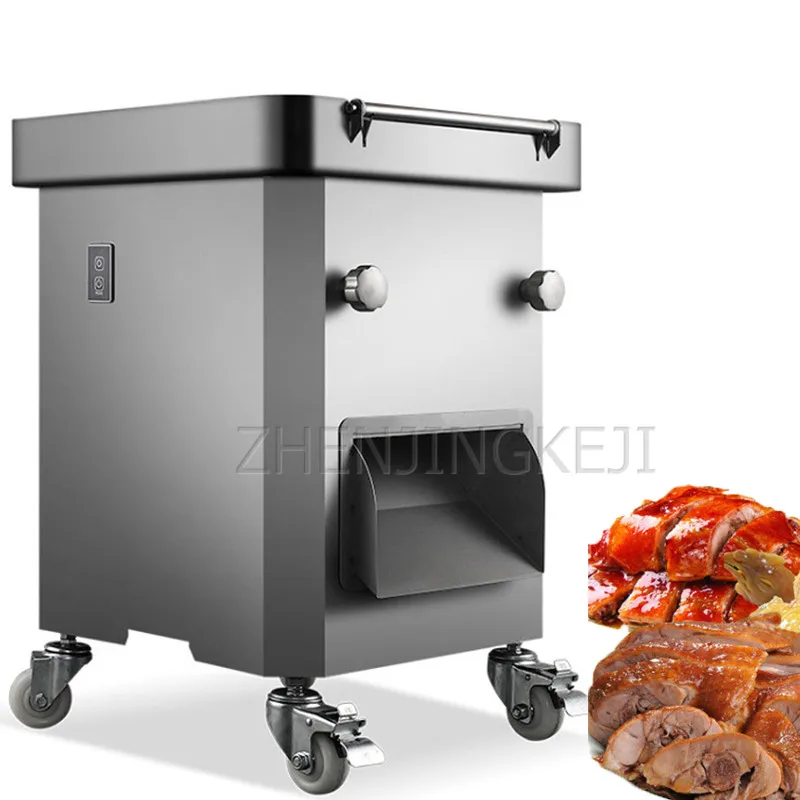 

Вертикальная электрическая машина для нарезки мяса 220V Коммерческая автоматическая машина для резки куры утки Ресторан отеля Кухня оборудо...