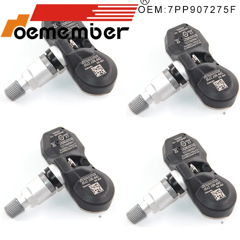 4 шт. 7PP907275F датчик давления в автомобильных шинах TPMS системы для Au di A4 A6 A8 Q7 R8 Volkswagen