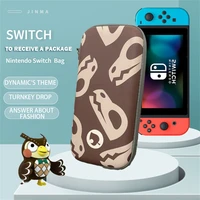 animal crossing nintendo switch oled game console storage bag ns accessory bag convenient storage box with 10 card slots