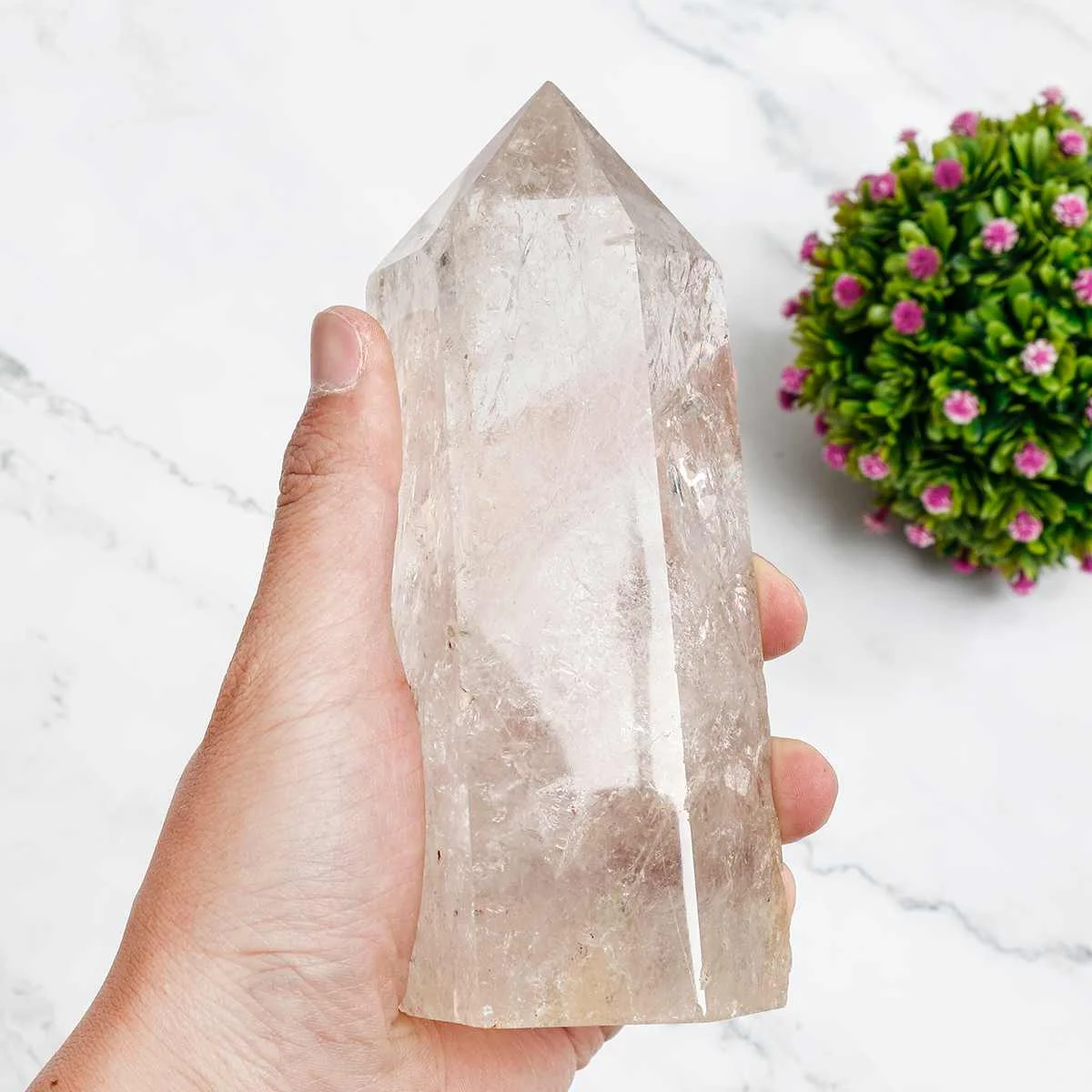 

5-7inch Black/White Natural Crystal Stone Crystals Healing Energy Stone Natural Stones Minerals Quartz Modern Home Decoration