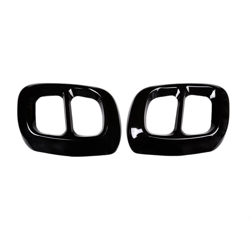 Автомобильный Черный глушитель выхлопной трубы из нержавеющей стали 2 шт.