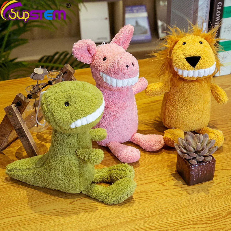 

Smiling Big Teeth Plush Toys Kawaii Animals Doll Stuffed Toys Soft Unicorn Bear Dog Shark Children Baby Birthday Christmas Gifts