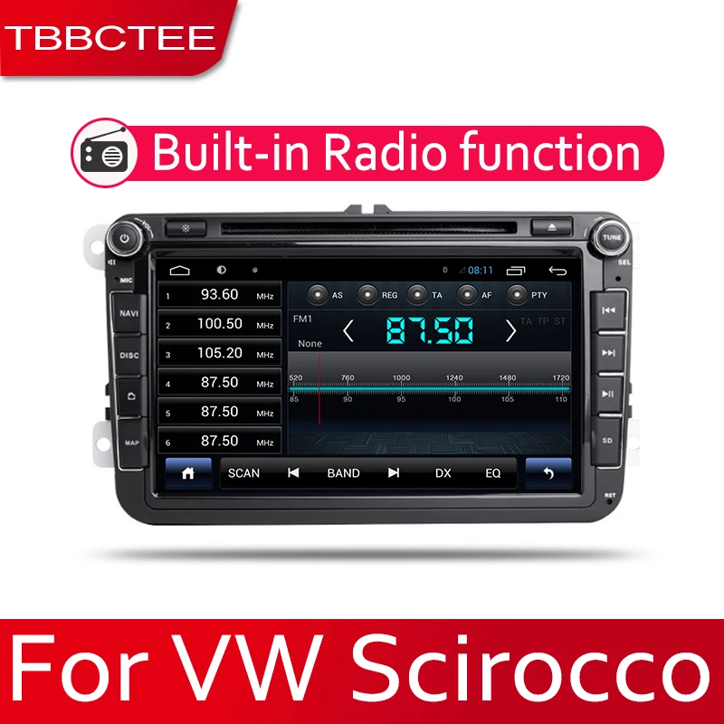 TBBCTEE 9 HD 1080P ips ЖК-экран Android 8 ядерный для Volkswagen VW Scirocco 2008 ~ 2017 Автомагнитола BT 3G4G wifi AUX