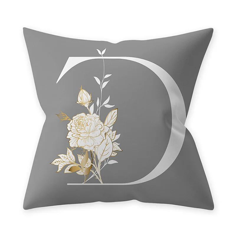 

1Pcs Crown Letter 45*45cm Cotton Linen Throw Pillow Cushion Cover Car Home Decoration Sofa Decor Decorative Pillowcase