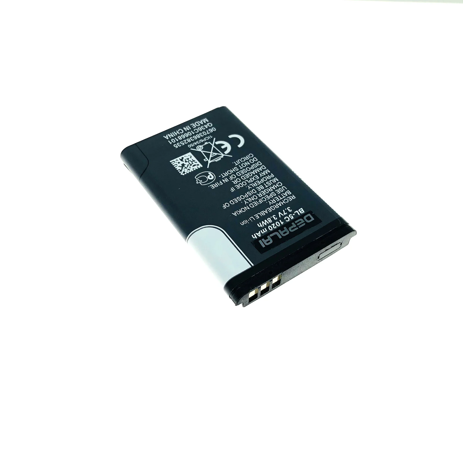 

3.7V 1020mAh BL-5C Li-ion Battery For Nokia 1000 1010 1108 1110 1112 1116 E50 E60 N70 6680 2020 BL5C BL 5C Batteries