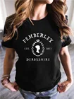 Женская футболка Pemberley с забавным принтом гирлянды, Женская эстетичная Повседневная футболка с коротким рукавом, женский топ с графическим принтом Джейн Остен 1813