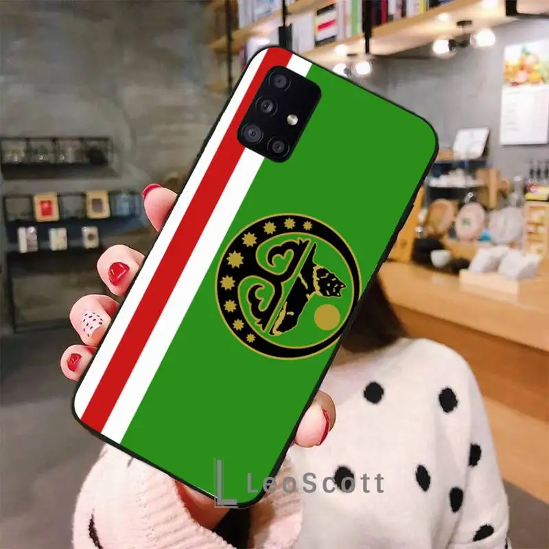

Chechnya flag Phone Case For Samsung A50 A51 A71 A20E A20S S10 S20 S21 S30 Plus ultra 5G M11
