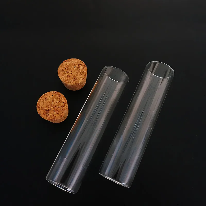 24 шт./лот 30x120 мм 60 мл испытательная трубка с плоским дном и пробковыми