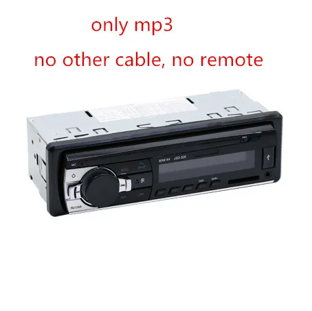 no accessory Bluetooth Авто Радио стерео радио FM Aux вход приемник SD USB JSD-520 12 В в тире 1 din MP3 мультимедийный плеер - Цвет: no accessory