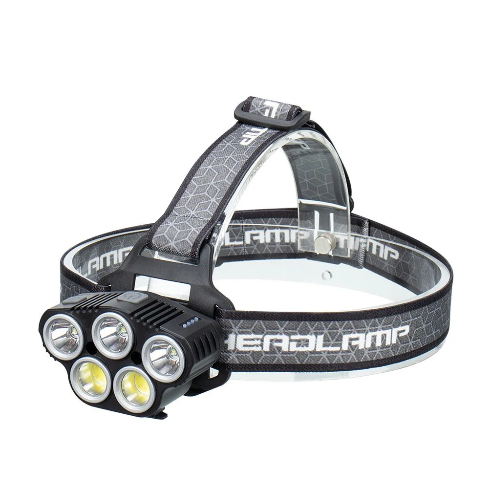 

Суперъяркий налобный фонарь со светодиодный ным датчиком, Головной фонарь с регулируемым зумом и зарядкой от USB, аксессуары для кемпинга, ...