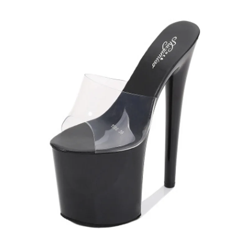 

Sexy 20cm High Heel Sandals Shoes Fish Mouth Women Sandals size 34-43