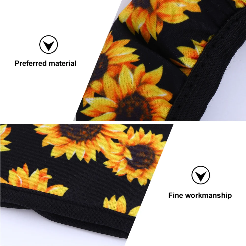 1 комплект Подсолнух чехол для ремня безопасности рулевого колеса аксессуаров