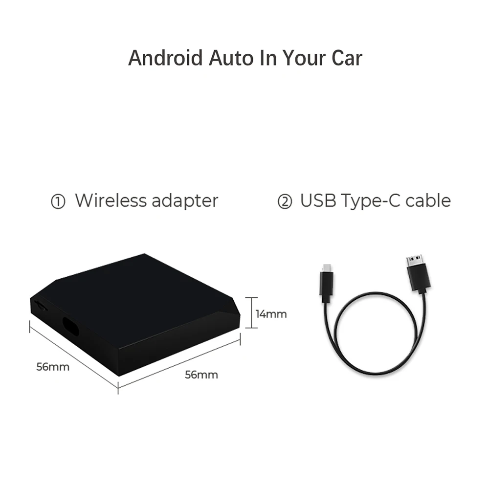 

Wireless Android Auto adapter on OEM car stereo support Android phone use in 18-21Audi original cars with wired CarPlay