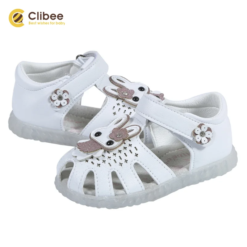 Сандалии для девочек кожаные со светодиодной подсветкой | Детская одежда и обувь