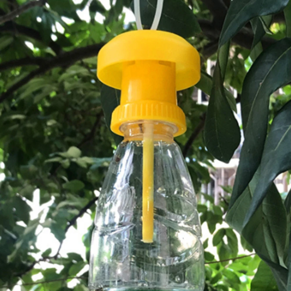 

1Pcs Fruit Fly Trap Killer Plastic Yellow Drosophila Trap Fly Catcher Pest Insect Control For Home Farm Orchard