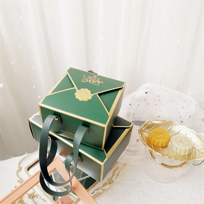 StoBag 10 шт./лот Подарочная коробка с кожаной веревкой упаковка на новый год день