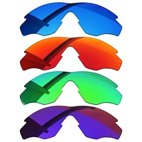 bsymbo 4 pieces winter skyredolive greenantique violet polarized replacement lenses for oakley m2 frame xl oo9343 frame