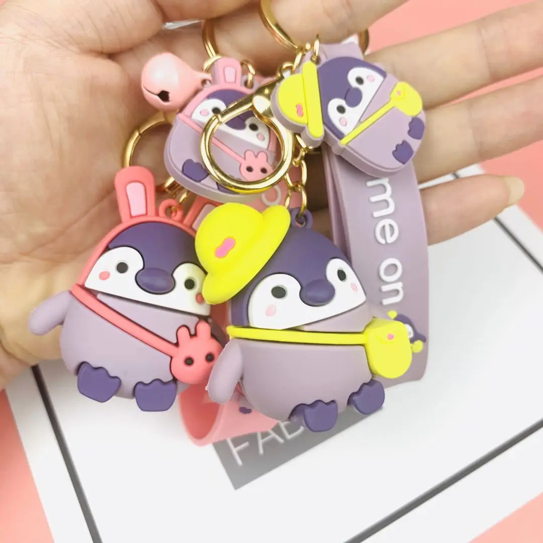 

Fidget Toys New Cartoon Cute Backpack Penguin Doll Pvc Keychain Pendant Car Pendant Bag Pendant