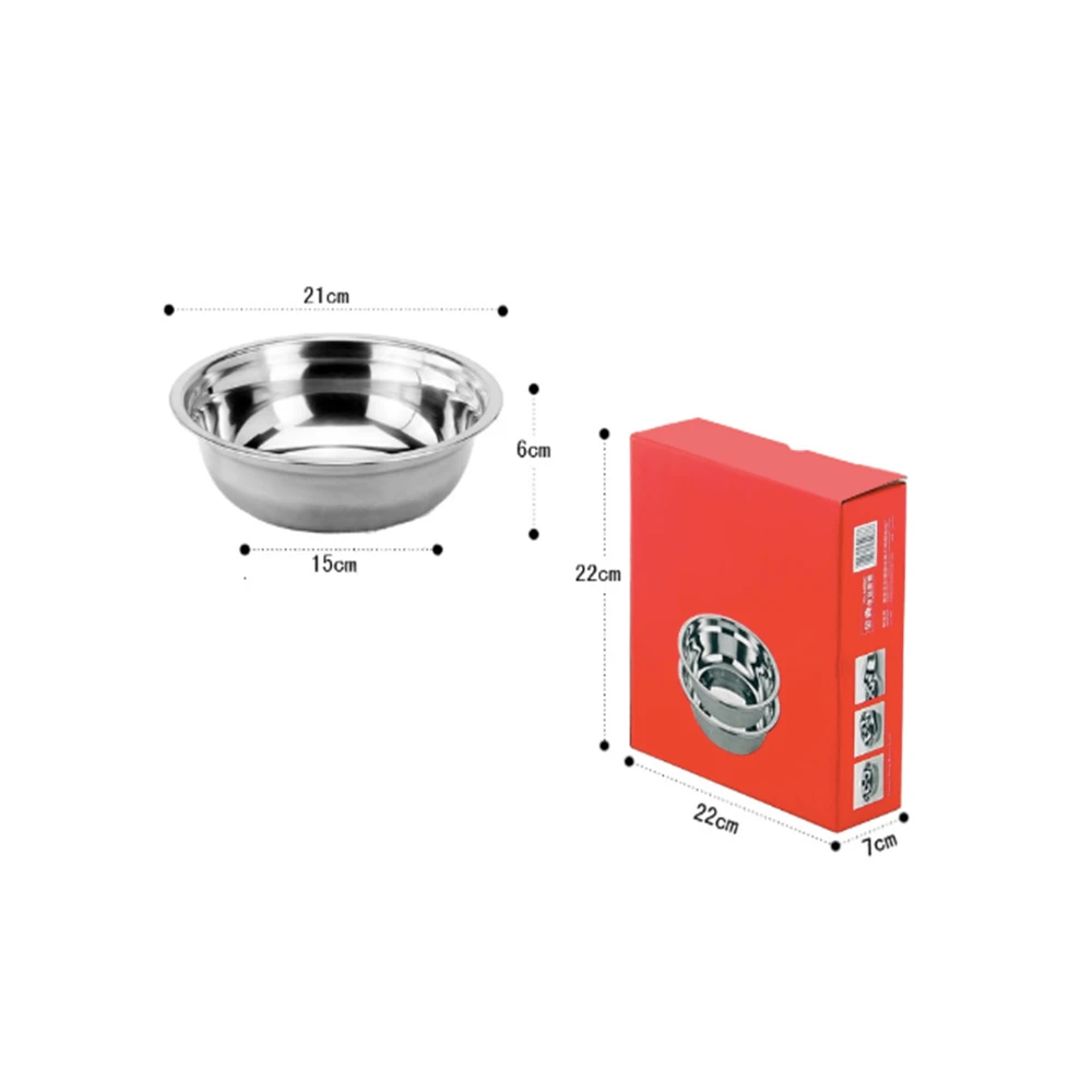 2 шт. Бытовая чаша из нержавеющей стали кухонный ужин в ресторане для супа риса металлическая чаша|Чаши| |