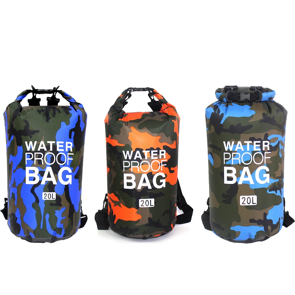 

20L Big Capacity Drifting Bag Waterproof Bag Storage Bags Portable Outdoor Sports Storage Bags Beach Swim Camping Equipment