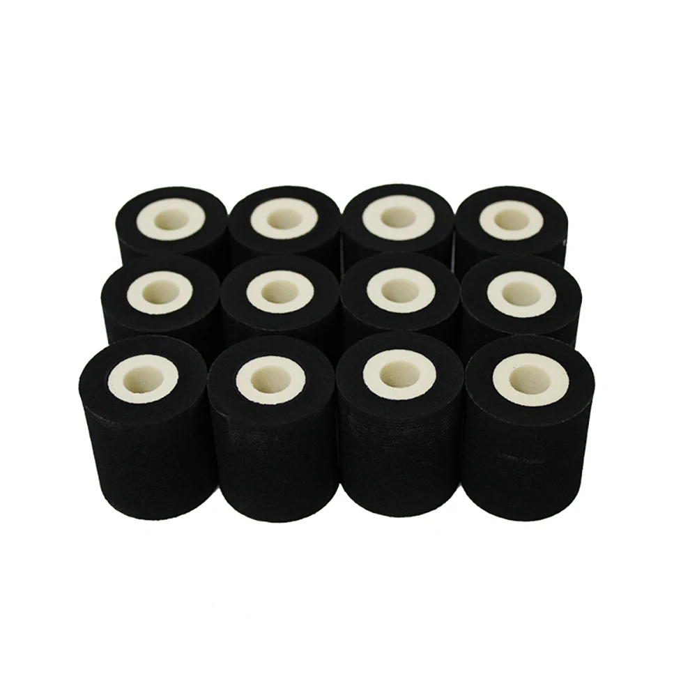 

36*45MM12PCS Energy Saving Black Hot Printing Ink Roll Hot Ink Roll for Coding Machine To Print Expiry Date/Batch No