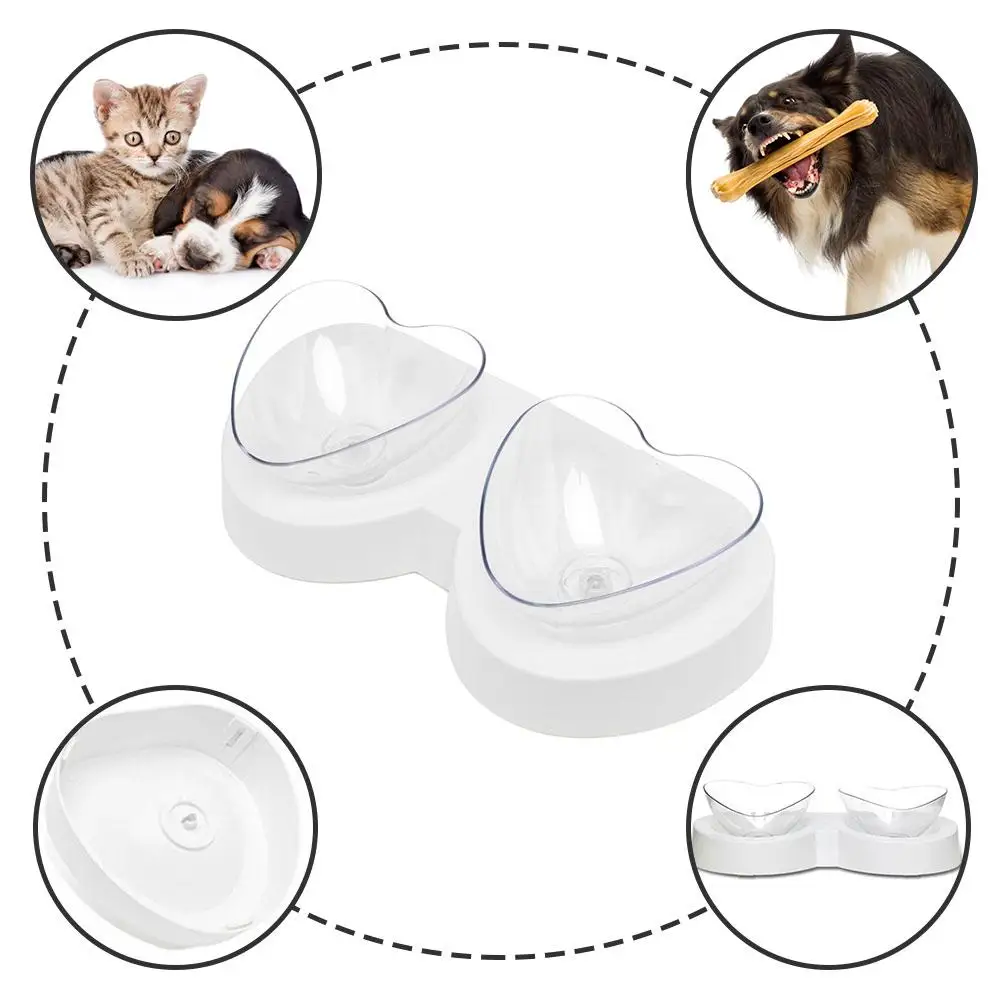 360-degree Rotating Cat Bowl Eat And Drink Dual-use Pet Feeding Tilt 15 Degrees ABS for Small Puppy Dogs and Cats | Дом и сад