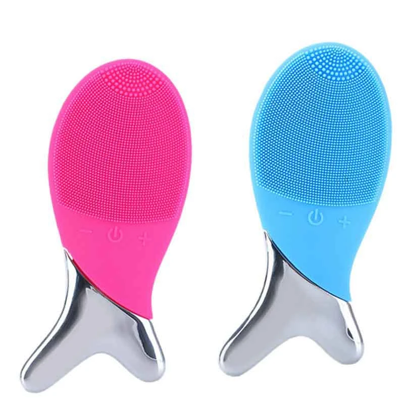 Электрический моющий инструмент для чистки лица щетка очиститель V красоты