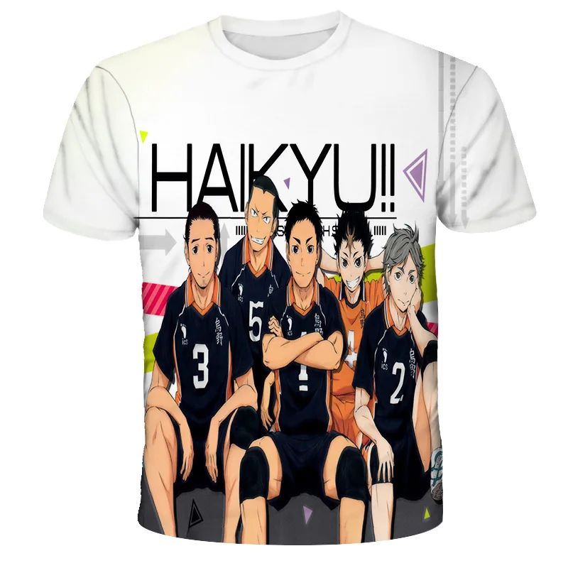 

Popular summer boys and girls 3D printing children's round neck short sleeve volleyball junior outdoor sports T-shirt 4-14t