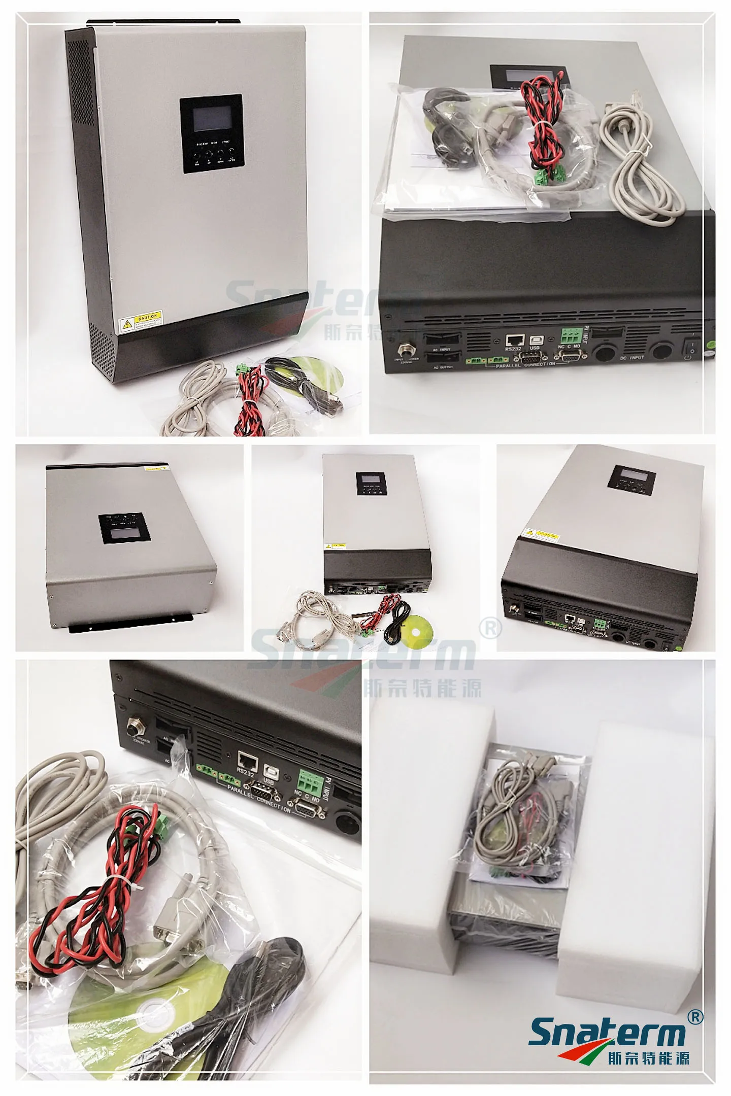 5000VA PS5KVA Гибридный солнечный инвертор 48VDC до 230VAC с 48V50A контроллер солнечного зарядного устройства и 60A AC зарядное устройство параллельное функционирование