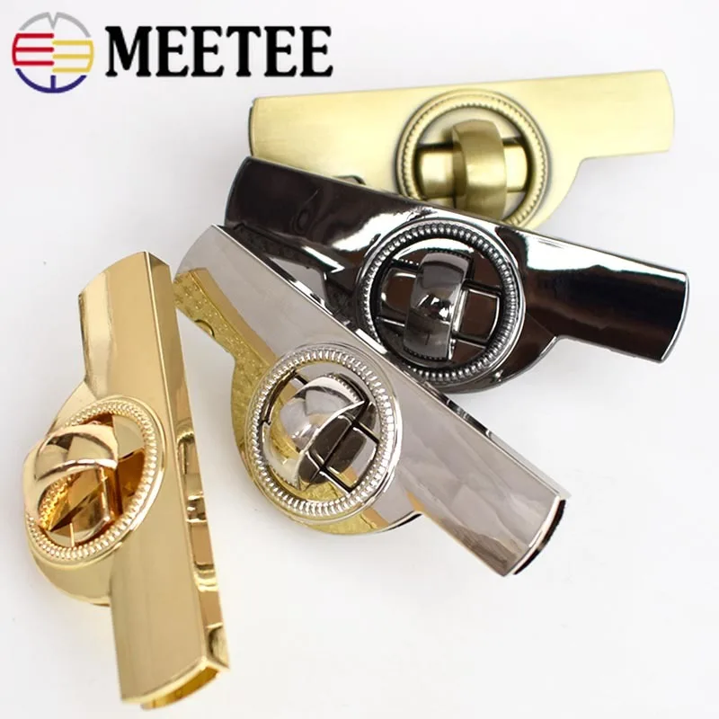 Meetee 2/5 шт Арка металлический замок пряжки для сумочки пряжка кольцо тянуть твист