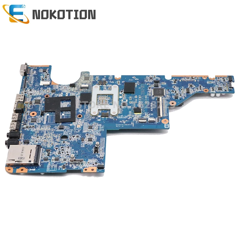 NOKOTION 595184-001 аккумулятор большой емкости DA0AX1MB6H1 для hp CQ62 CQ42 G62 G42 G72 Материнская плата ноутбука DDR3 HM55 процессор