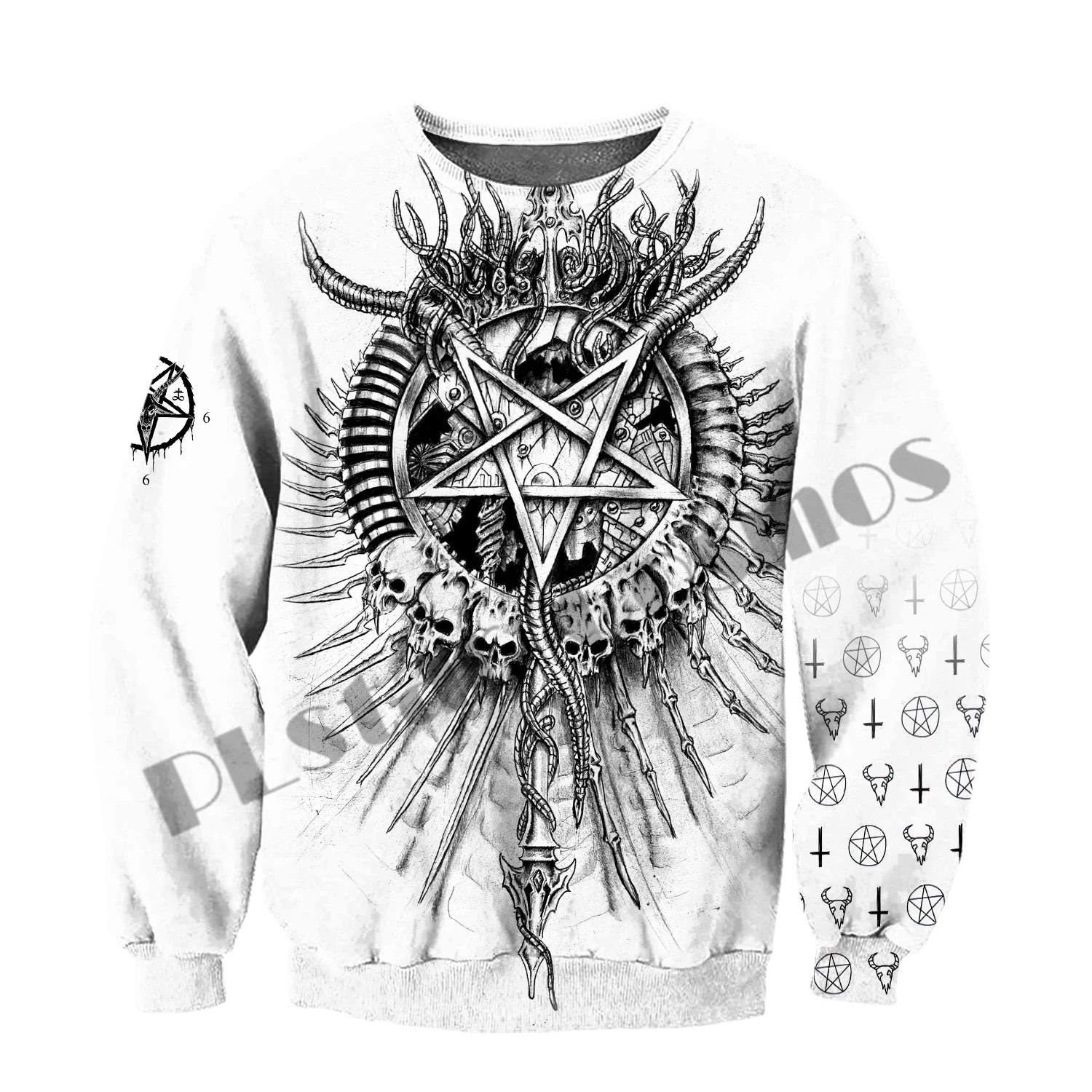Новинка Модная уникальная уличная одежда PLstar Cosmos 3Dprint с изображением сатаны и