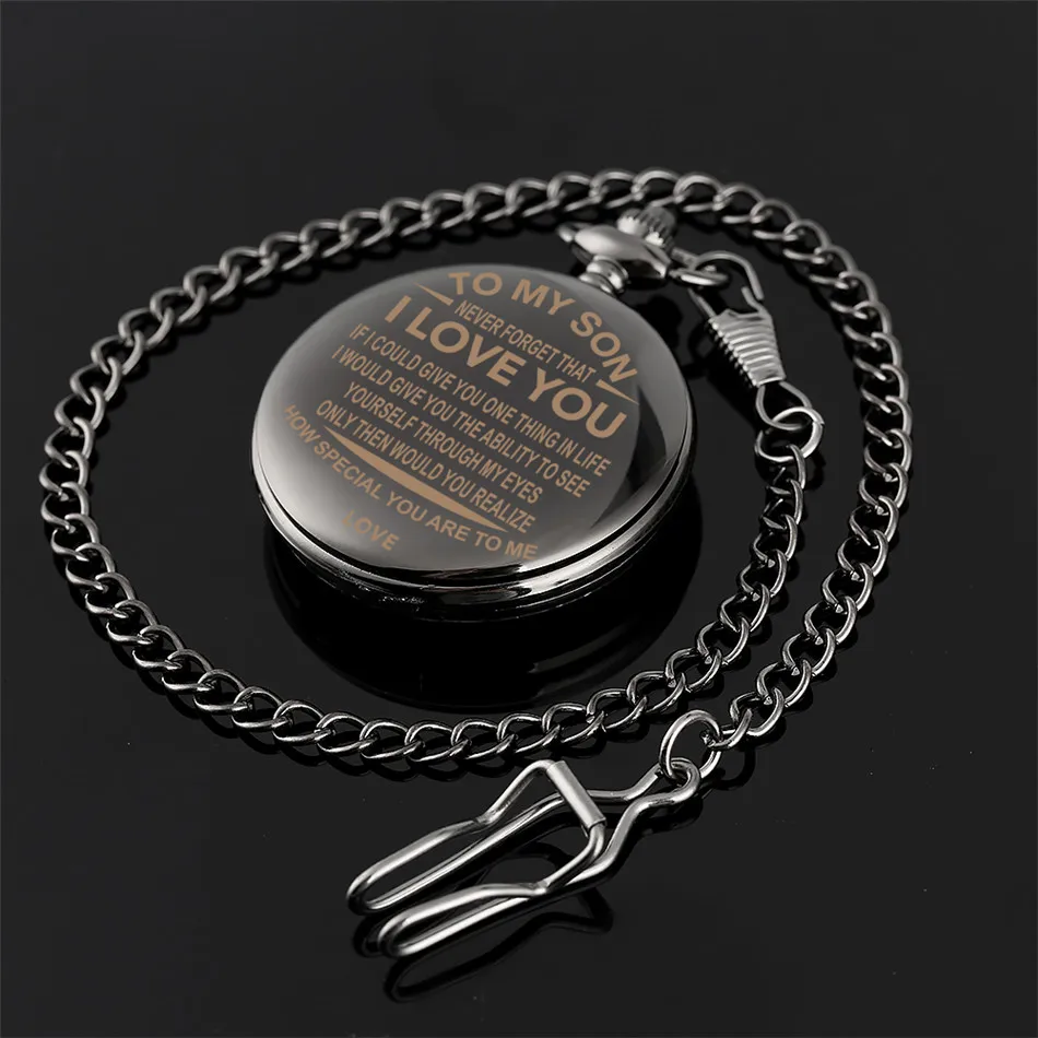 Подарки на день рождения карманные часы для моего сына специальный кулон Гладкие