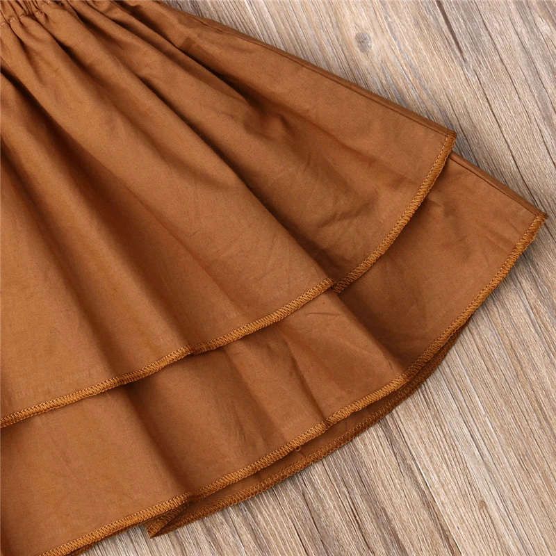 Одежда для девочек 2020 весенний комплект Топ с длинным рукавом + юбка Детские