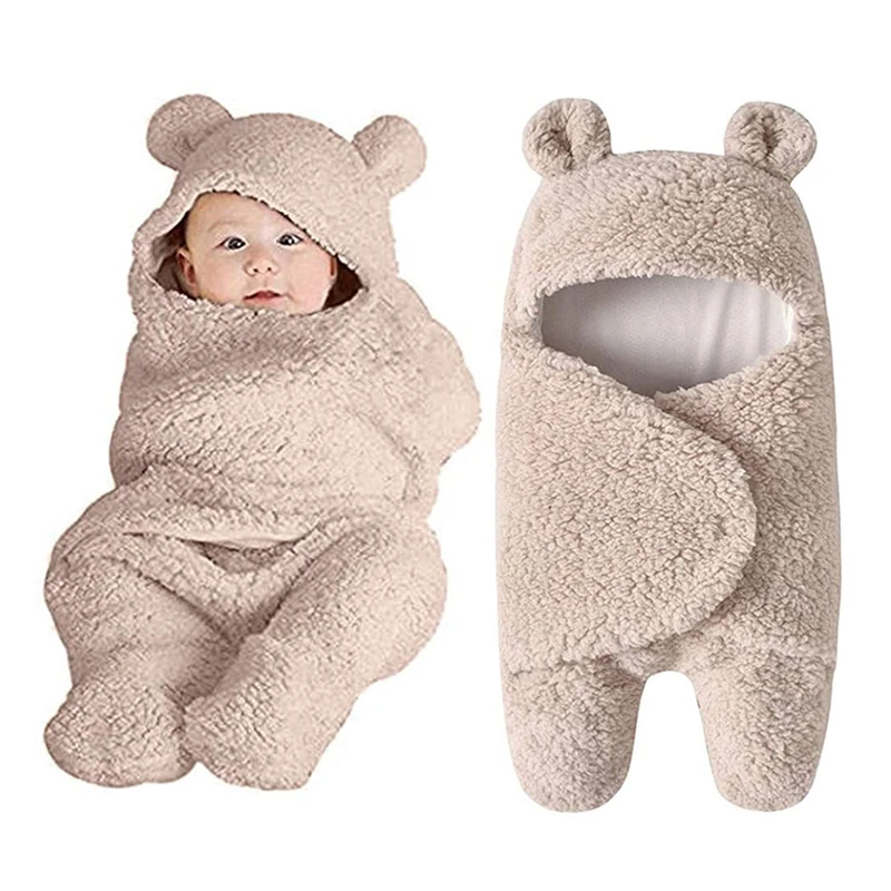 

Супермягкий плюшевый детский Пеленальный Одеяло для младенцев на осень и зиму из овечьей шерсти