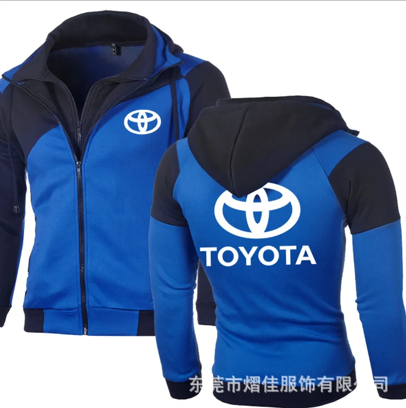

2021 New Men TOYOTA Spring Autumn Fashion Pullover Sweatshirts Patchwork Casual Cotton Hoodies Clothing