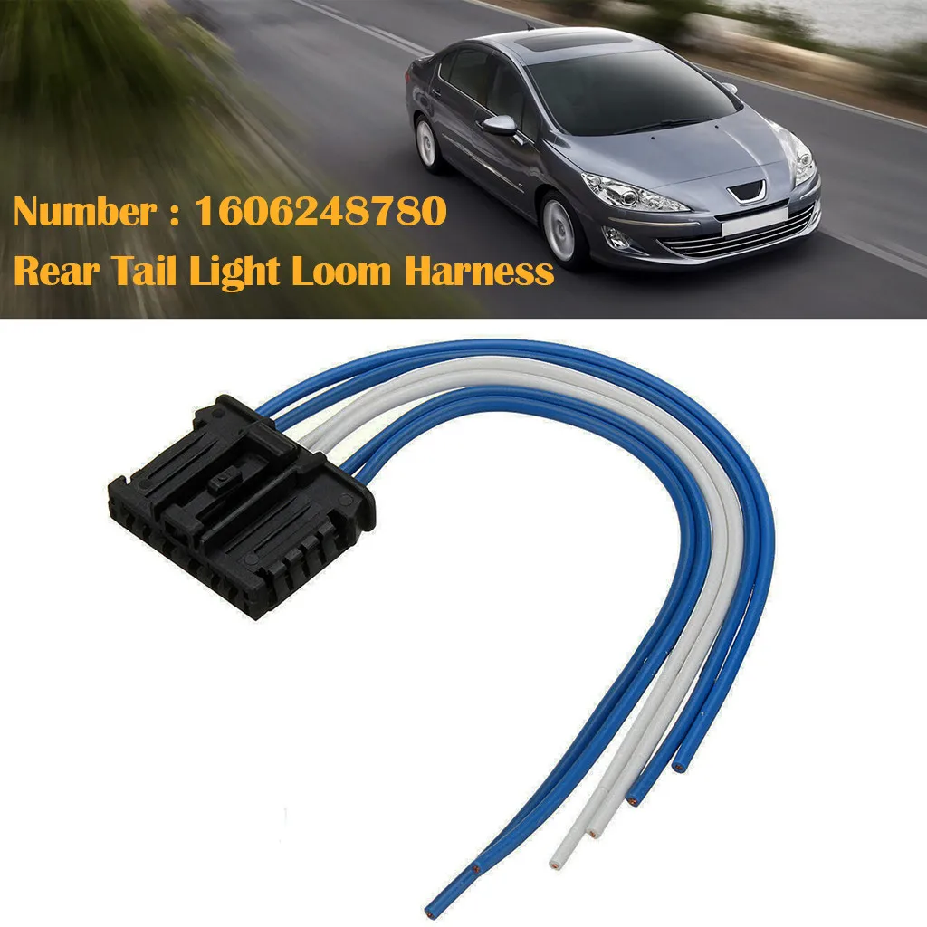 Франшиза задний светильник станок Harn ess разъем 1606248780 для peugeot 1007 207 Citroen C2 C3 OE: