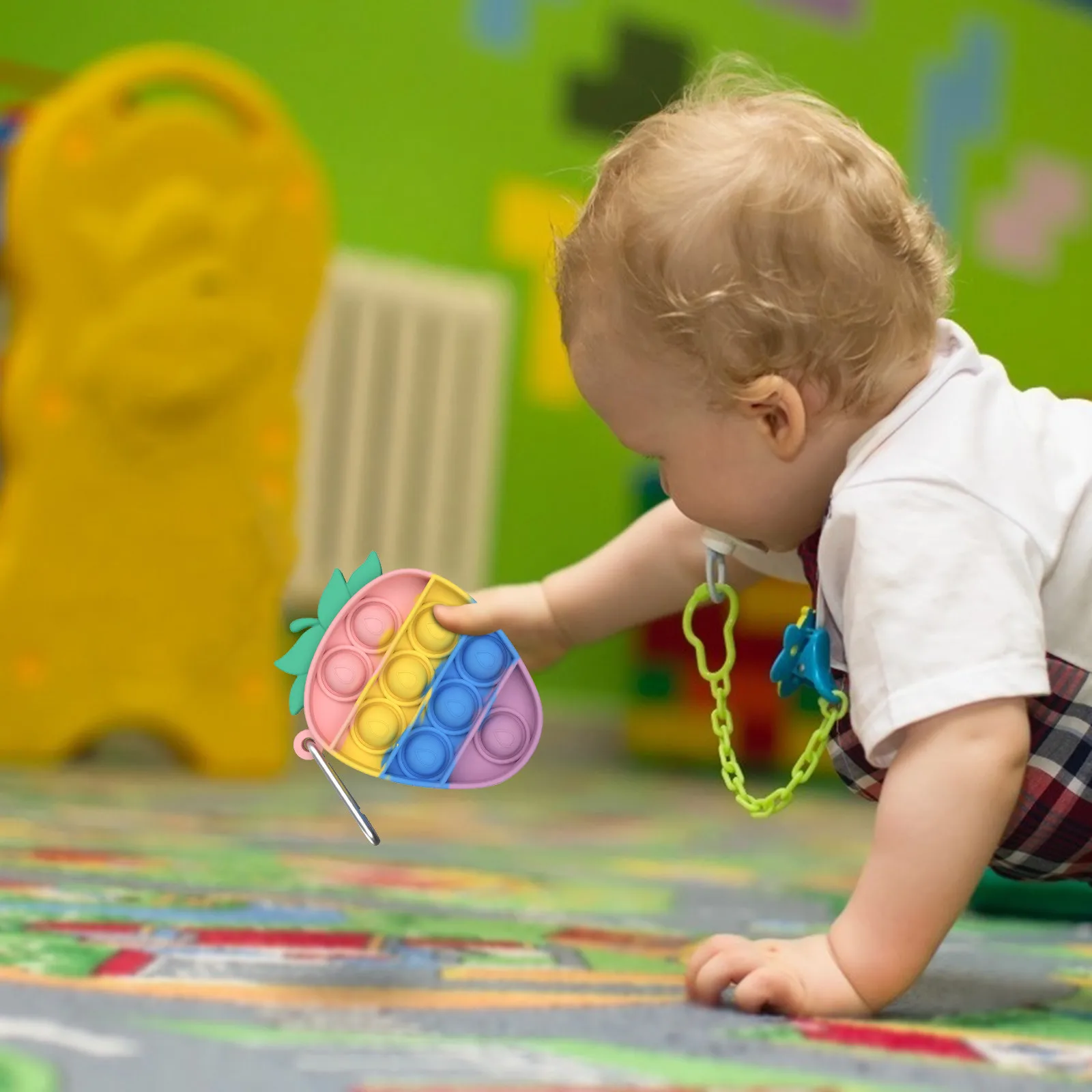 Брелок-головоломка для снятия стресса Радужный цвет облегчения детского и