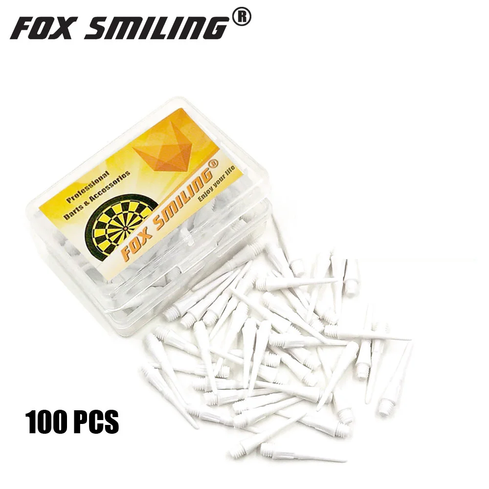 Fox Smiling100pcs 25mm 2BA профессиональная Дротика мягкий наконечник для электронного s Dardos