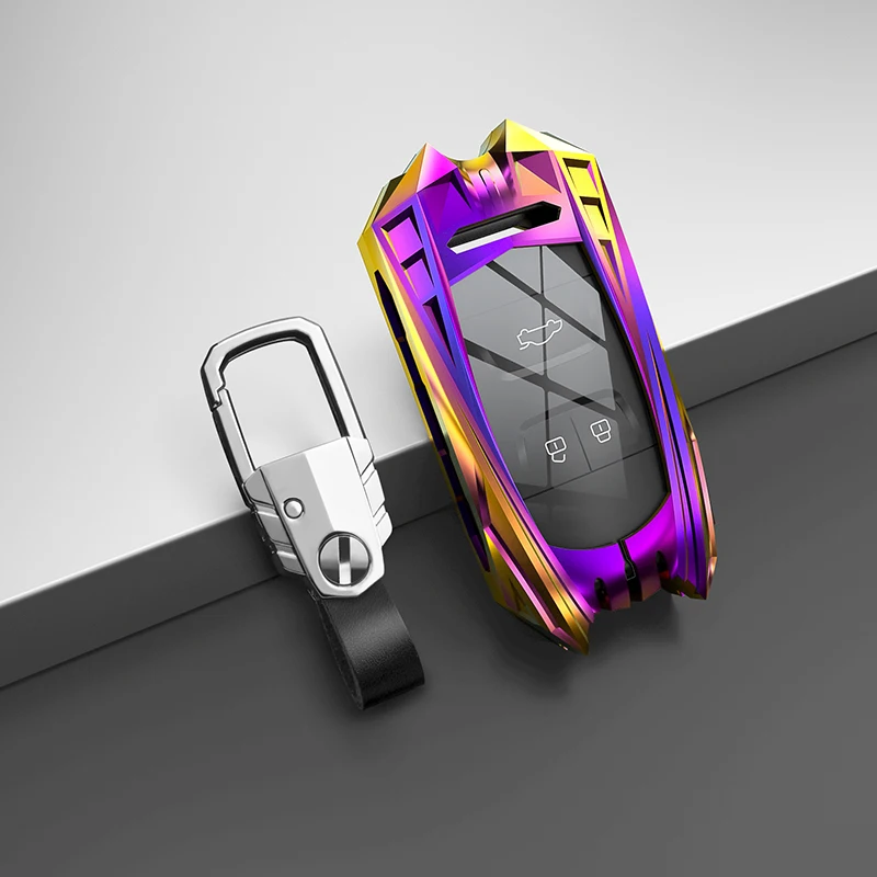 

Чехол для ключа автомобиля Mecha, чехол для ключа для Chery Tiggo Arrizo, умный пульт дистанционного управления, 3 кнопки, Чехол-держатель, аксессуары д...